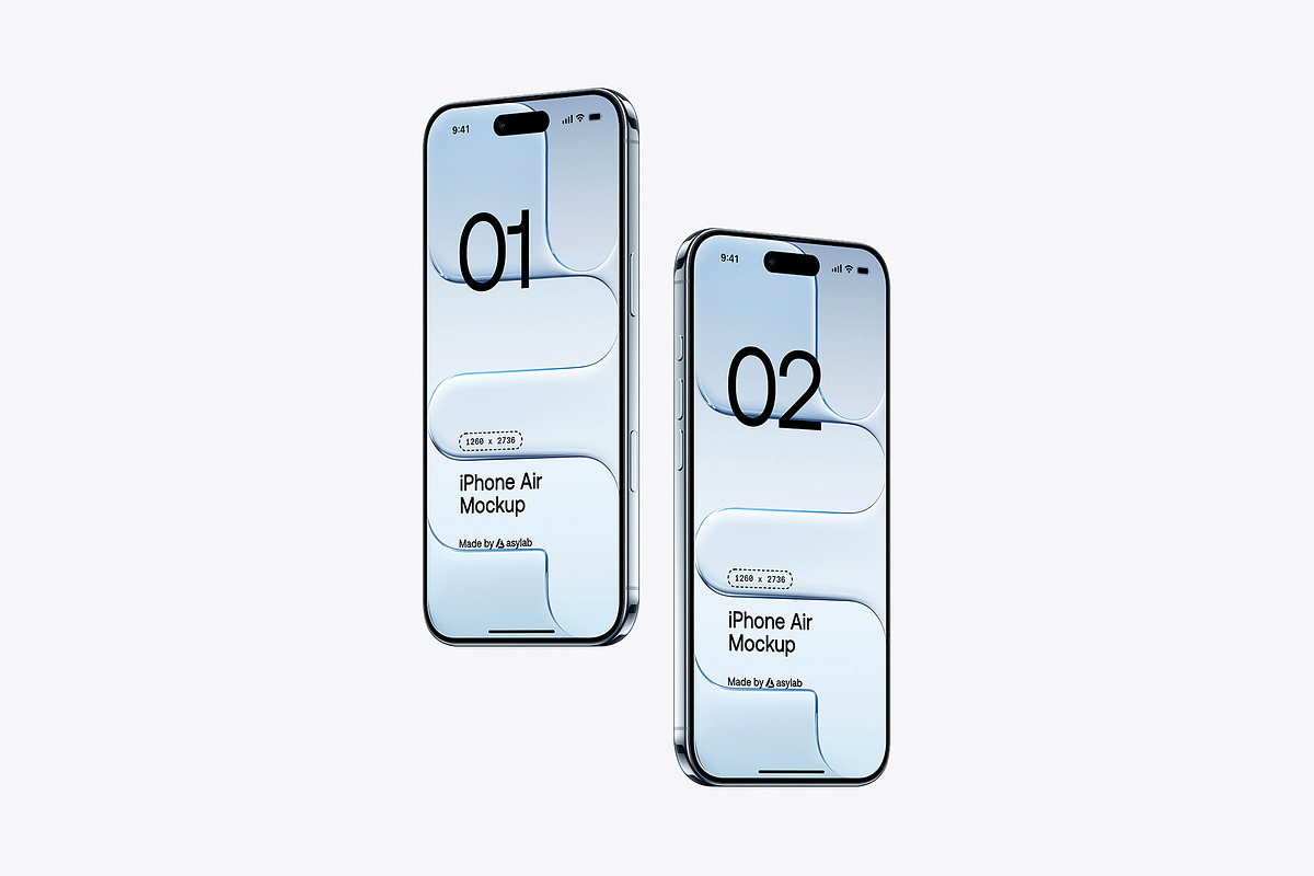 iPhone Air - 24 Mockups Scenes, an iPhone Mockup by Asylab (Photo 52 of 62)