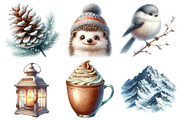 Cute Winter Clipart, an Illustration by Pixels.Craft (Thumbnail 2 of 7)