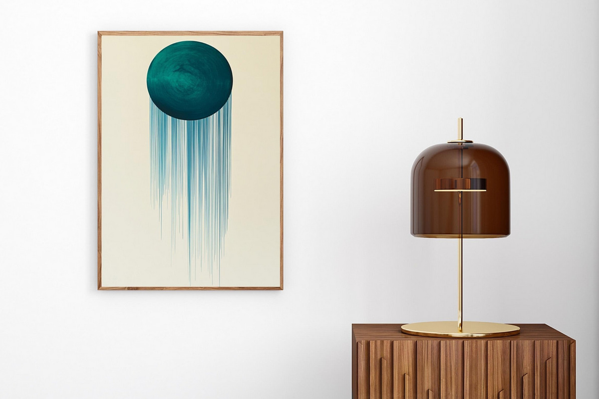Modern Mid Century Wall Art Set, a Decorative Illustration by PrintablesByFranklyn (Photo 7 of 10)