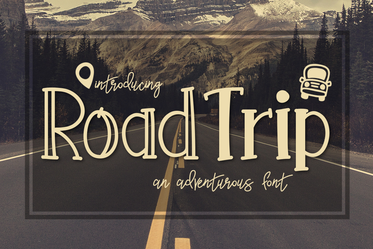 Road Trip a Adventurous Font