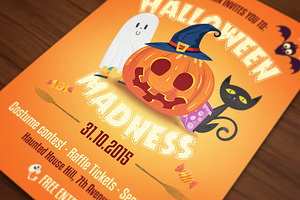 Halloween Flyer Cards Illustrations