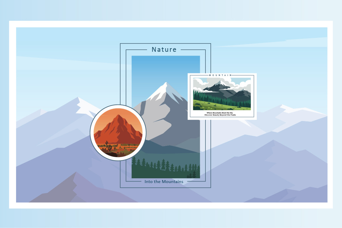 8 Mountain Nature Landscape Vector, a Sport Illustration by jongcreative (Photo 3 of 3)