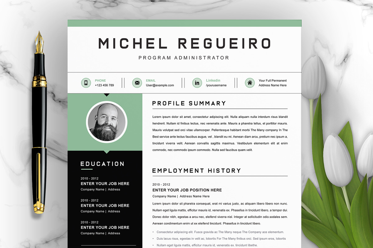 JOB WINNING RESUME - 50 TEMPLATES, a Resume Template by ResumeInventor (Photo 134 of 184)