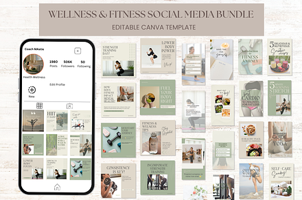 Wellness & Fitness Branding Kit Temp