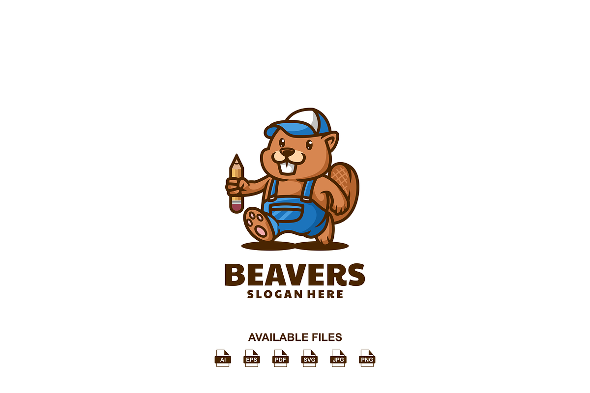 Beaver Logo, a Design Template by artchiles_design