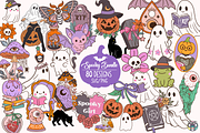 Halloween Cute Spooky Bundle Png Svg, an Object Graphic by HeyLenaArts (Thumbnail 1 of 11)