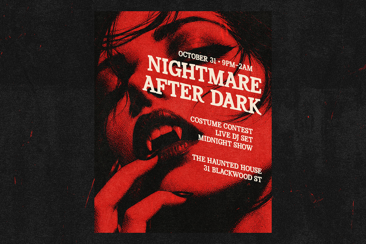 Monster Night Halloween Display, a Handwritten Font by supfonts (Photo 3 of 9)