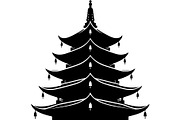 Pagoda Temple Silhouette, an Object Graphic by Creativeshirt (Thumbnail 13 of 20)