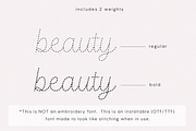 Love Stitch | Faux Embroidery Font, a Script Font by KA Designs (Thumbnail 5 of 11)