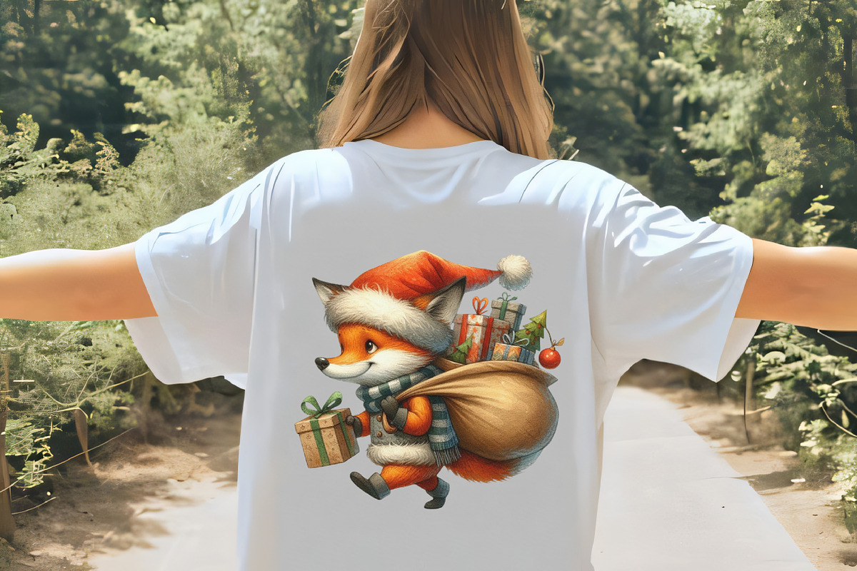 Christmas Cute Fox Sublimation Clipa, an Illustration by CrexoraLab (Photo 5 of 5)