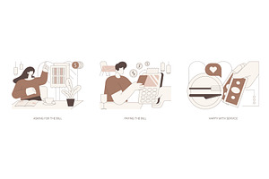 Paying in a restaurant isolated, a Finance Illustration by Visual Generation