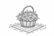 Flower Basket Bundle, an Illustration by musafir_fashion (Thumbnail 5 of 9)
