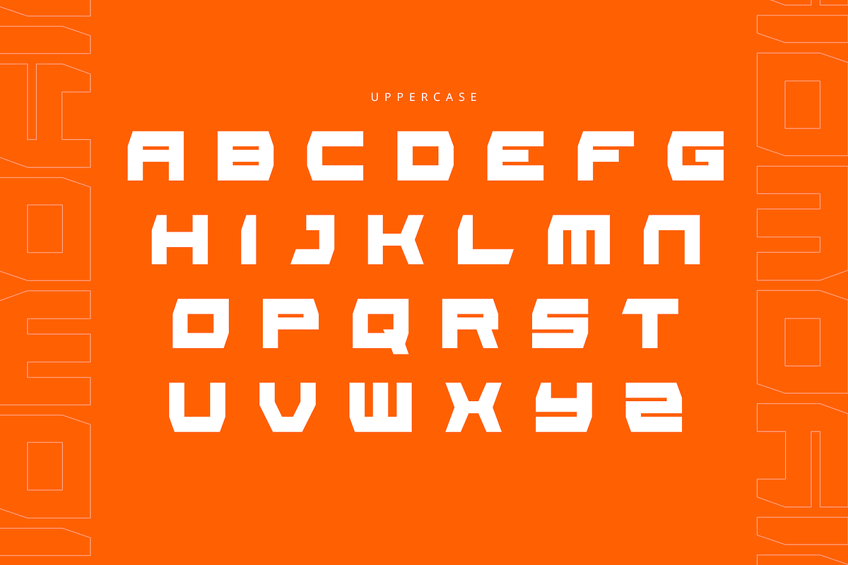 Woiyo - Modern Futuristic Font, a Sans Serif Font by Maenjari Std (Photo 2 of 10)