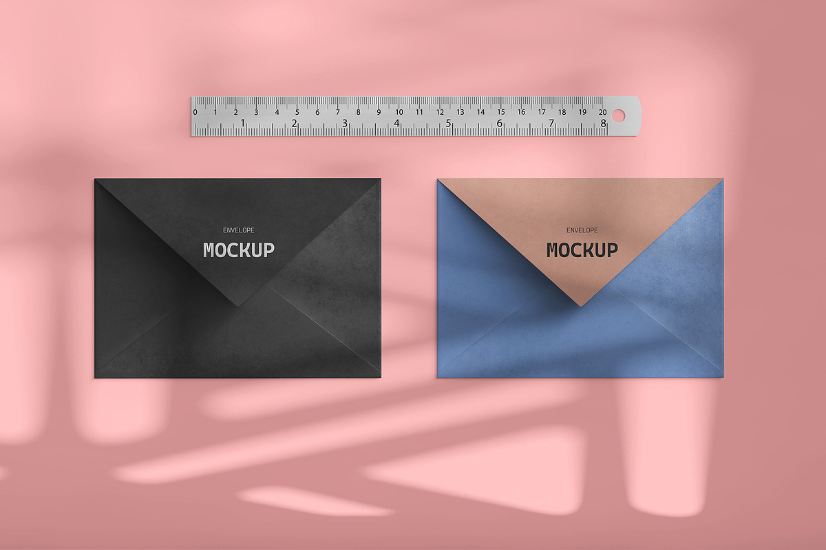 Envelope and Card Mockup 6 PSD files, a Merchandise Mockup by GraphicVil (Photo 9 of 9)