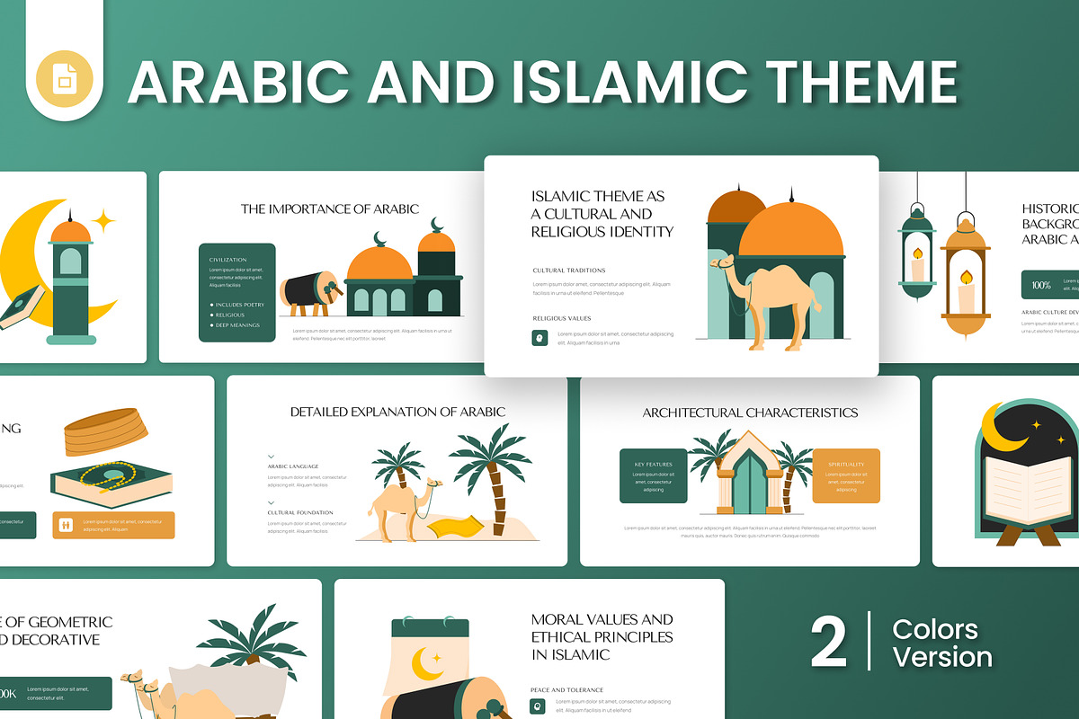Arabic and Islamic Theme Slides, a Presentation Template by Antstheme (Photo 1 of 4)