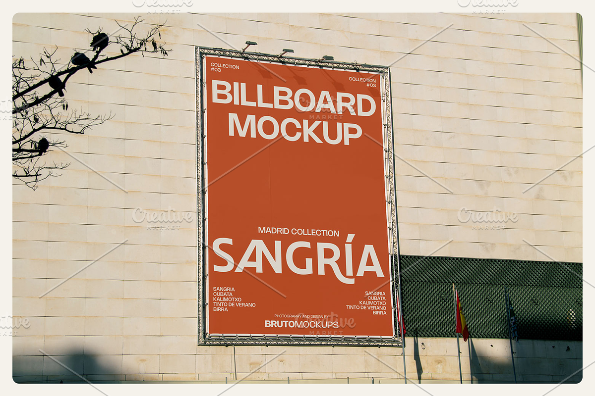 Madrid Billboard Mockup PSD, an Advertising Mockup by Bruto Mockups (Photo 3 of 3)
