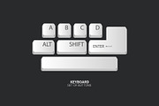 The Keyboard Alphabet and buttons, an Object Illustration by Leo Edition (Thumbnail 2 of 4)