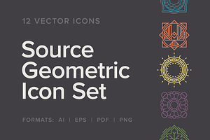 Source Geometric Icon Set