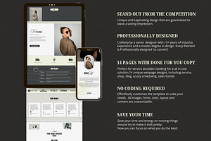 Modern Website Template Squarespace