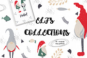 Christmas gnomes, an Animal Illustration by SketchCliparts (Thumbnail 1 of 7)