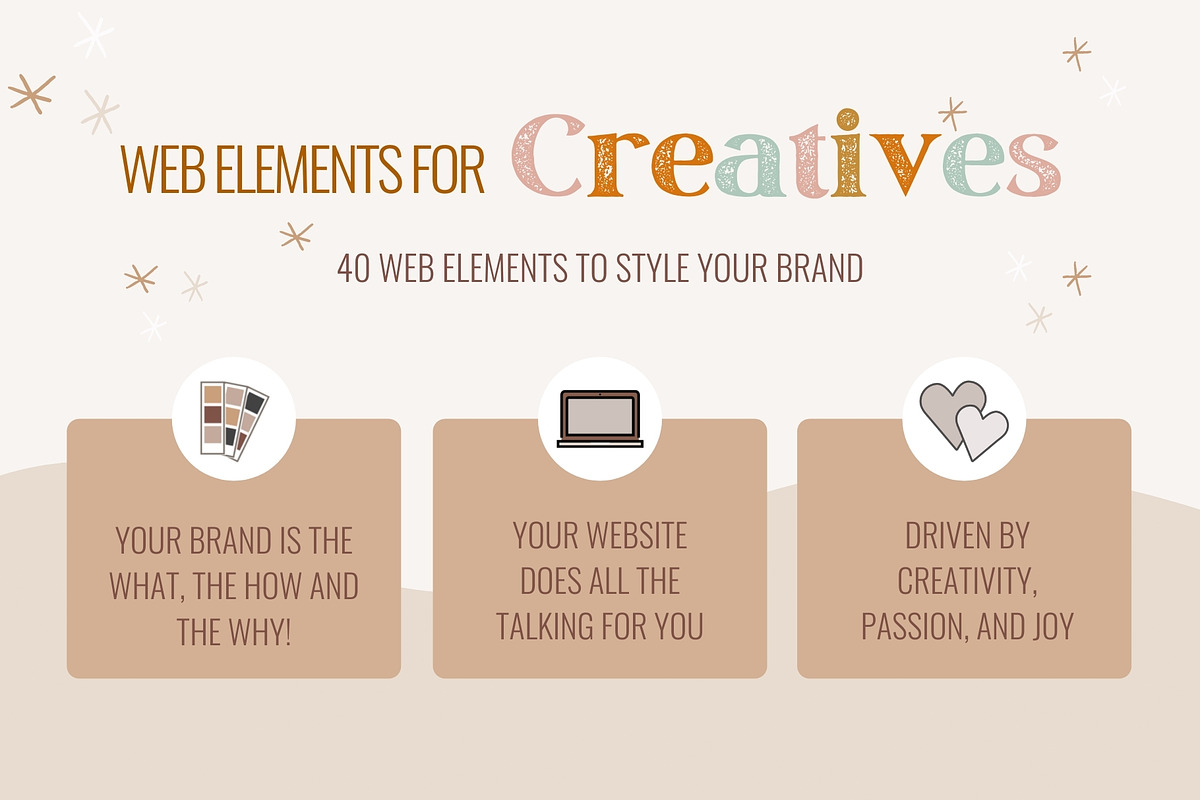 Web Elements For Creatives, a Design Template by Brand & Palms (Photo 3 of 8)