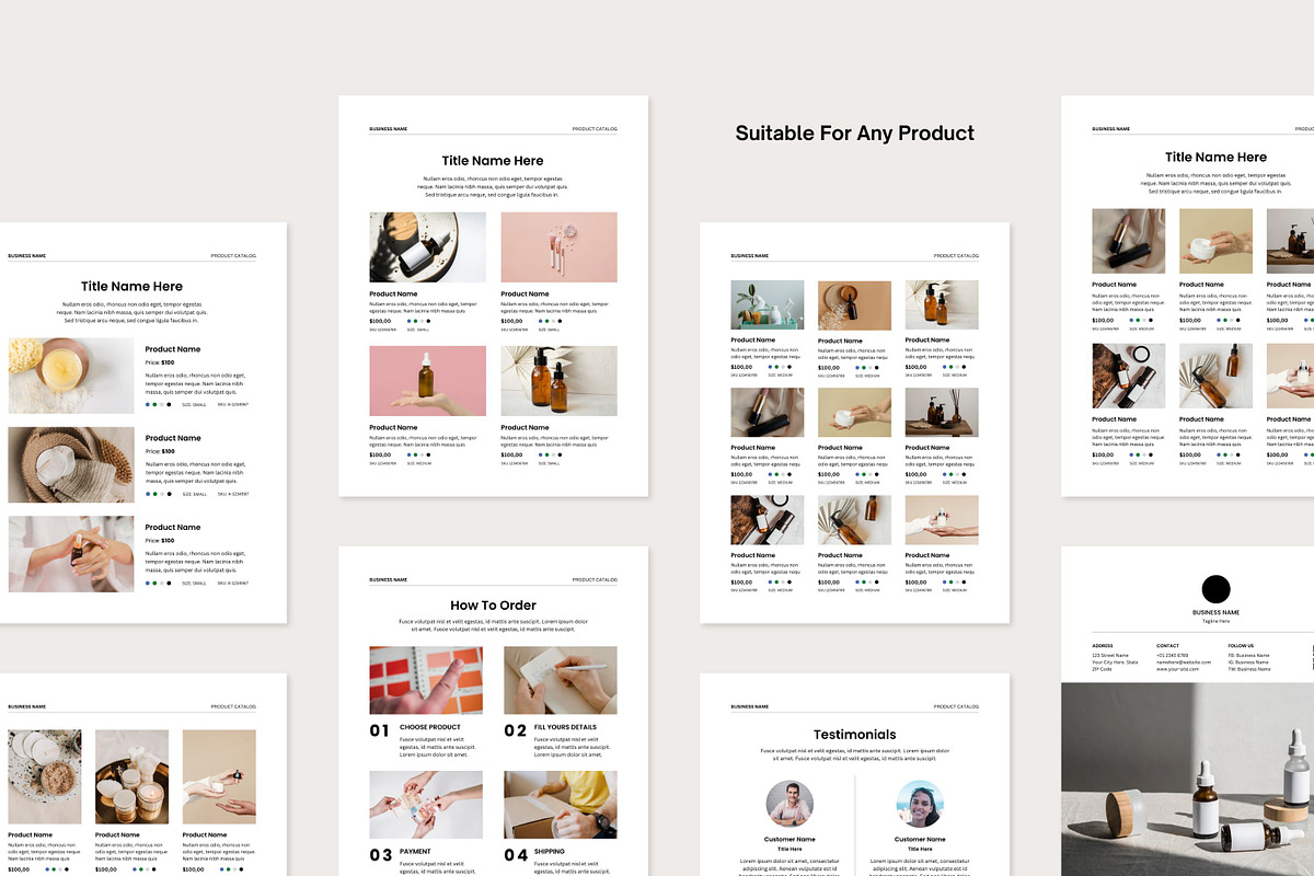 Product Catalog Canva Templates, a Brochure Template by Meenom Templates (Photo 10 of 10)