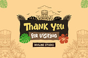 Tiki Bongo - Tropical Display Font, a Handwritten Font by Inviline.co (Thumbnail 13 of 13)