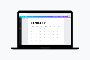 2024 Calendar Canva Template