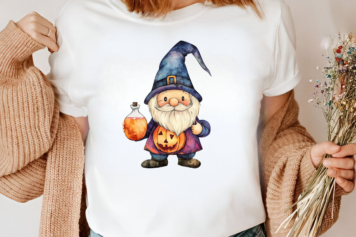 Watercolor Kawaii Halloween Gnome, an Illustration by Canvas Craft (Photo 5 of 7)
