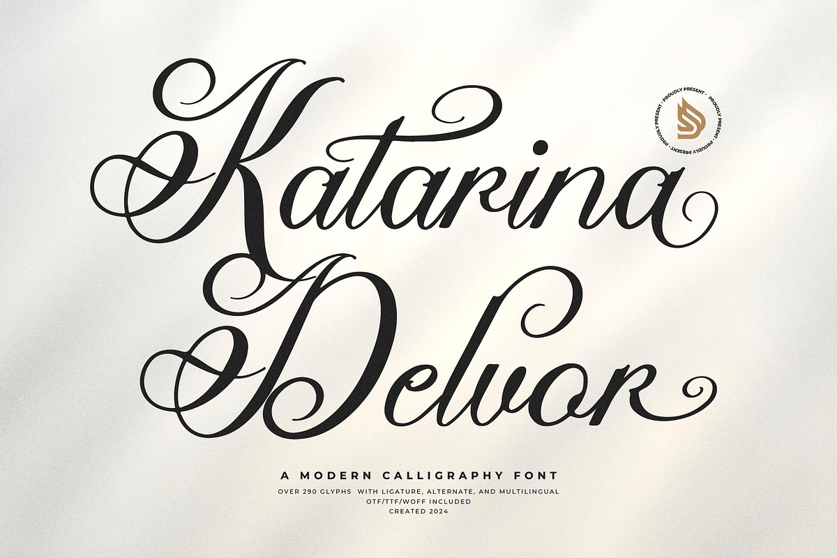 Katarina Delvor | Modern Calligraphy, a Script Font by gracetype_studio (Photo 1 of 15)