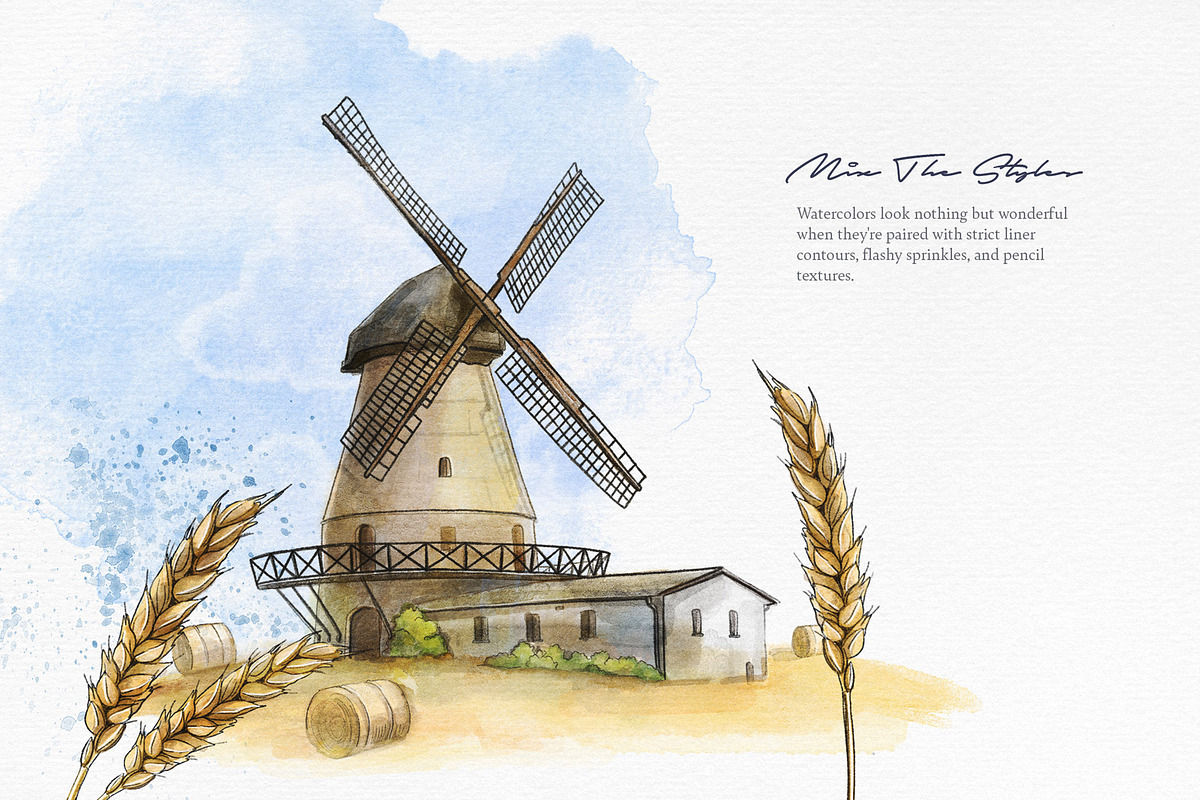 Elixir Watercolor Photoshop Brushes, a Brush Add-On by pixelbuddha.net (Photo 11 of 15)