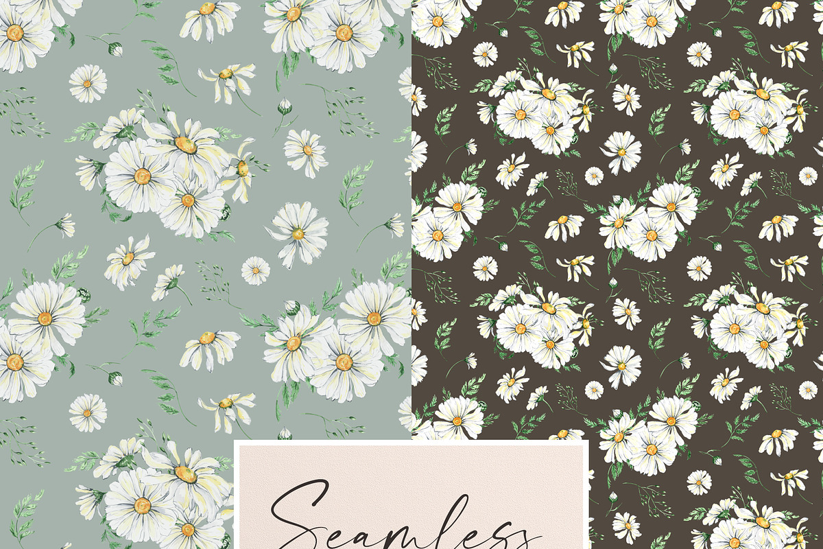 Daisy Patterns for fabric, a Pattern Graphic by Olga Koelsch (Photo 13 of 15)