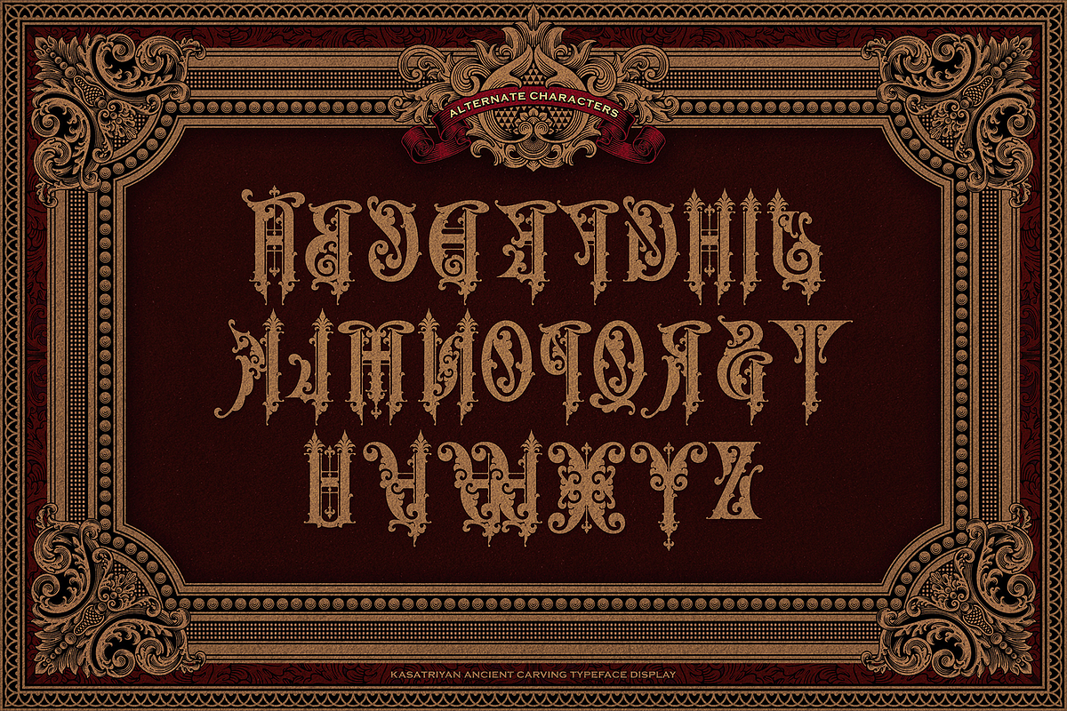 Kasatriyan Ancient Typeface, a Serif Font by Sitintahitam (Photo 14 of 24)