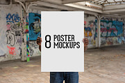 8 Poster Mockups, a Product Mockup by Gabor Monori (Thumbnail 2 of 8)