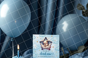 Boy birthday invitation card mockup, an Advertising Mockup by Blush Roses Print (Thumbnail 3 of 7)