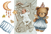 Teddy Bear Clipart Set, an Animal Illustration by HabitusDesigns (Thumbnail 9 of 10)