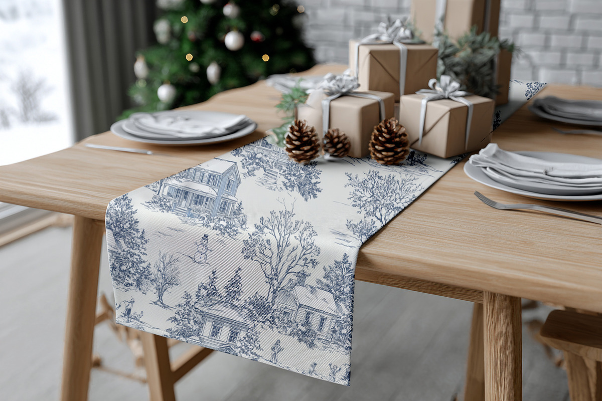 Christmas Toile Seamless Patterns, a Pattern Graphic by Olya Creative (Photo 19 of 21)
