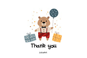 Happy Birthday Collection, an Animal Illustration by JulzaArt (Thumbnail 9 of 9)