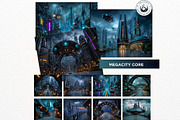 Sci-Fi Backdrops Digital Papers, a Decorative Illustration by ThatsDesignArt (Thumbnail 4 of 14)