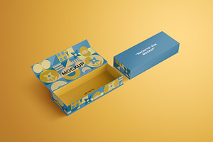 Slim Rectangular Magnetic Box Mockup