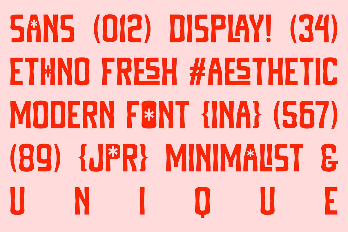 Etnow - Ethnic Font, a Sans Serif Font by Khoir (Photo 12 of 14)