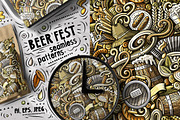 7 Beer Doodle Seamless Patterns Set, a Pattern Graphic by BALABOLKA (Thumbnail 2 of 8)