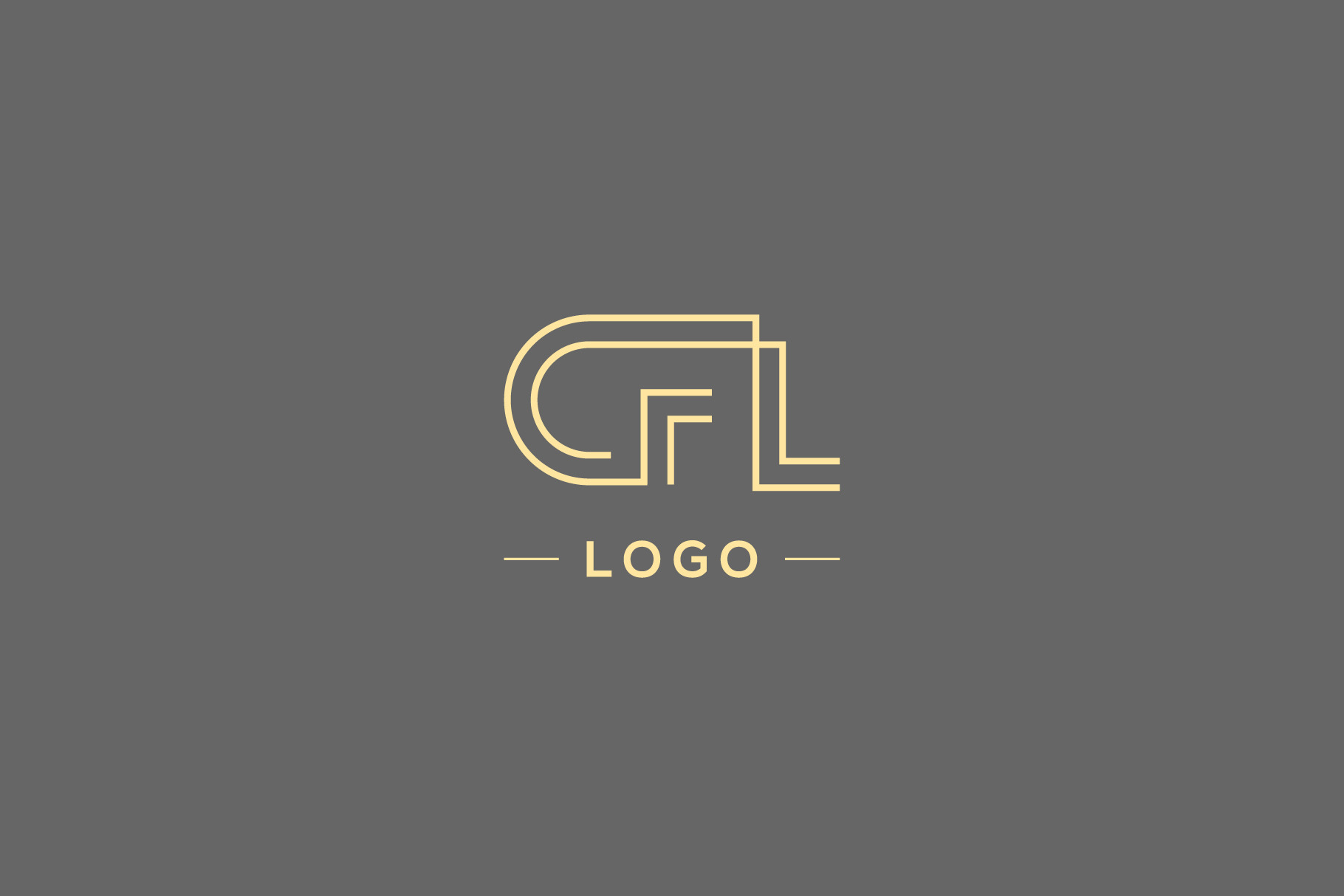 Monogram icon logo CFL, a Branding & Logo Template by idesign_4u