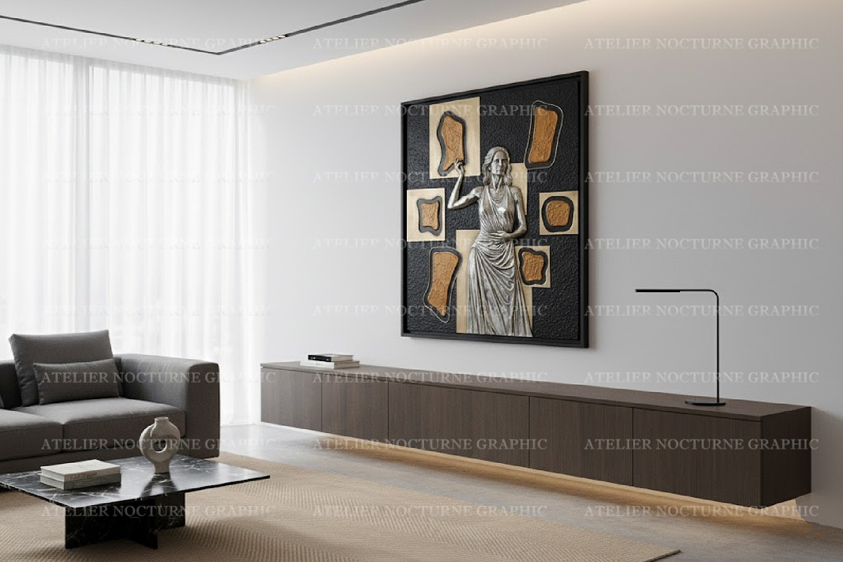 10 Bas-Relief Figures Gold & Silver, a Texture Graphic by Atelier Nocturne Graphic (Photo 4 of 4)