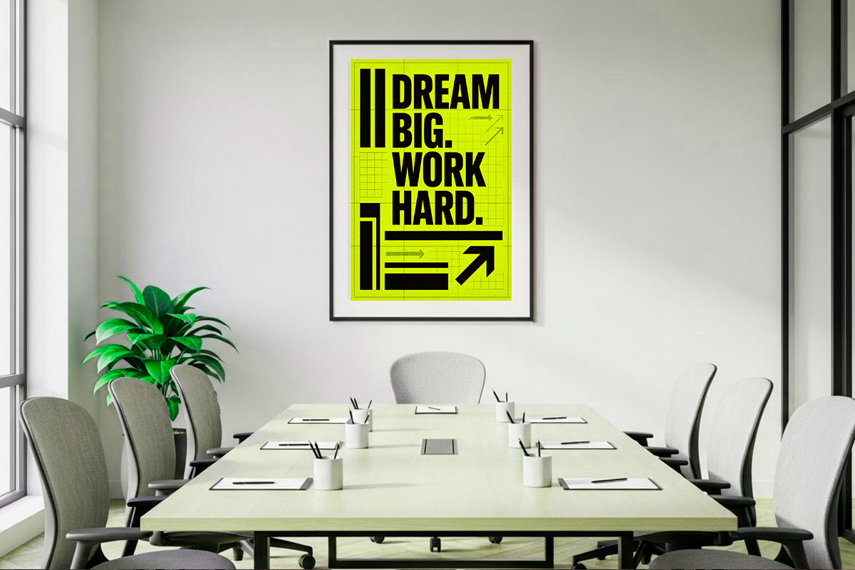 Bold Letter Quote Prints for Office, a Pattern Graphic by LaVika (Photo 5 of 9)