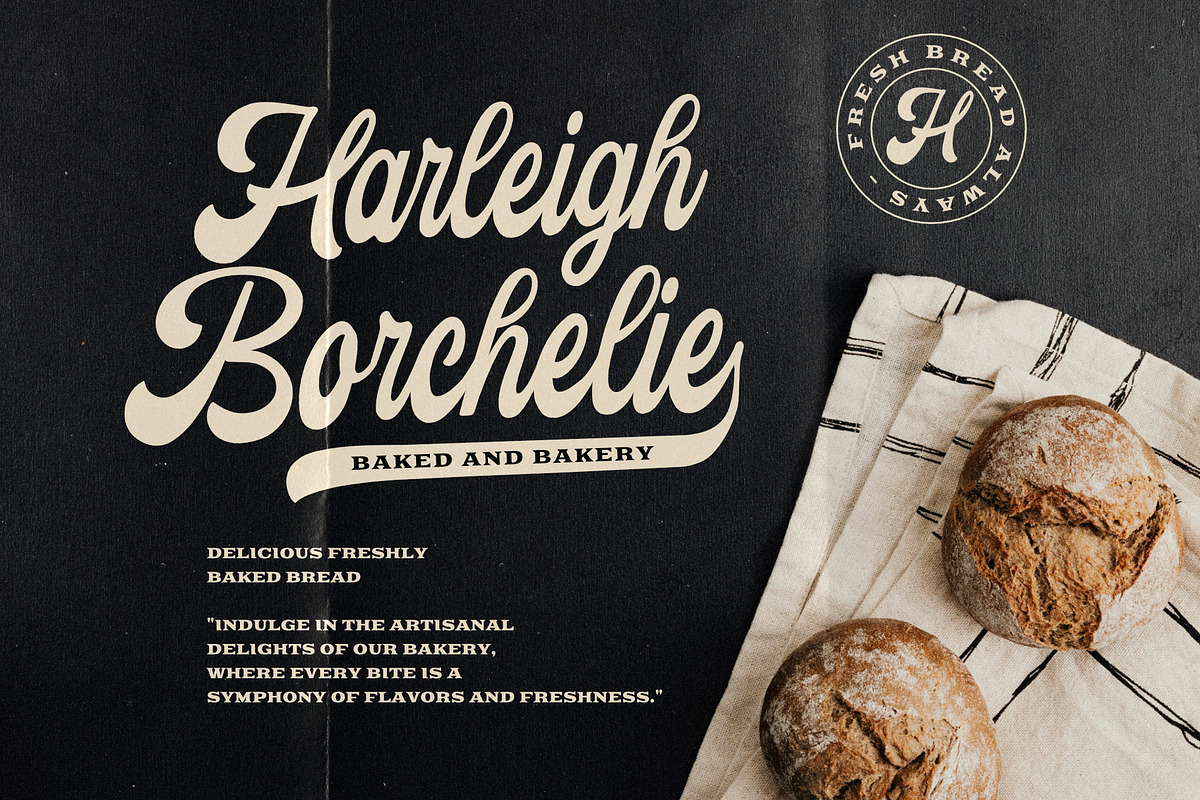 Moswald Script Typeface, a Script Font by Damarletter (Photo 6 of 9)