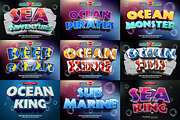 Ocean Cartoon 3D Text Effect, a Brushes & More by Agung Kreatif (Thumbnail 1 of 9)