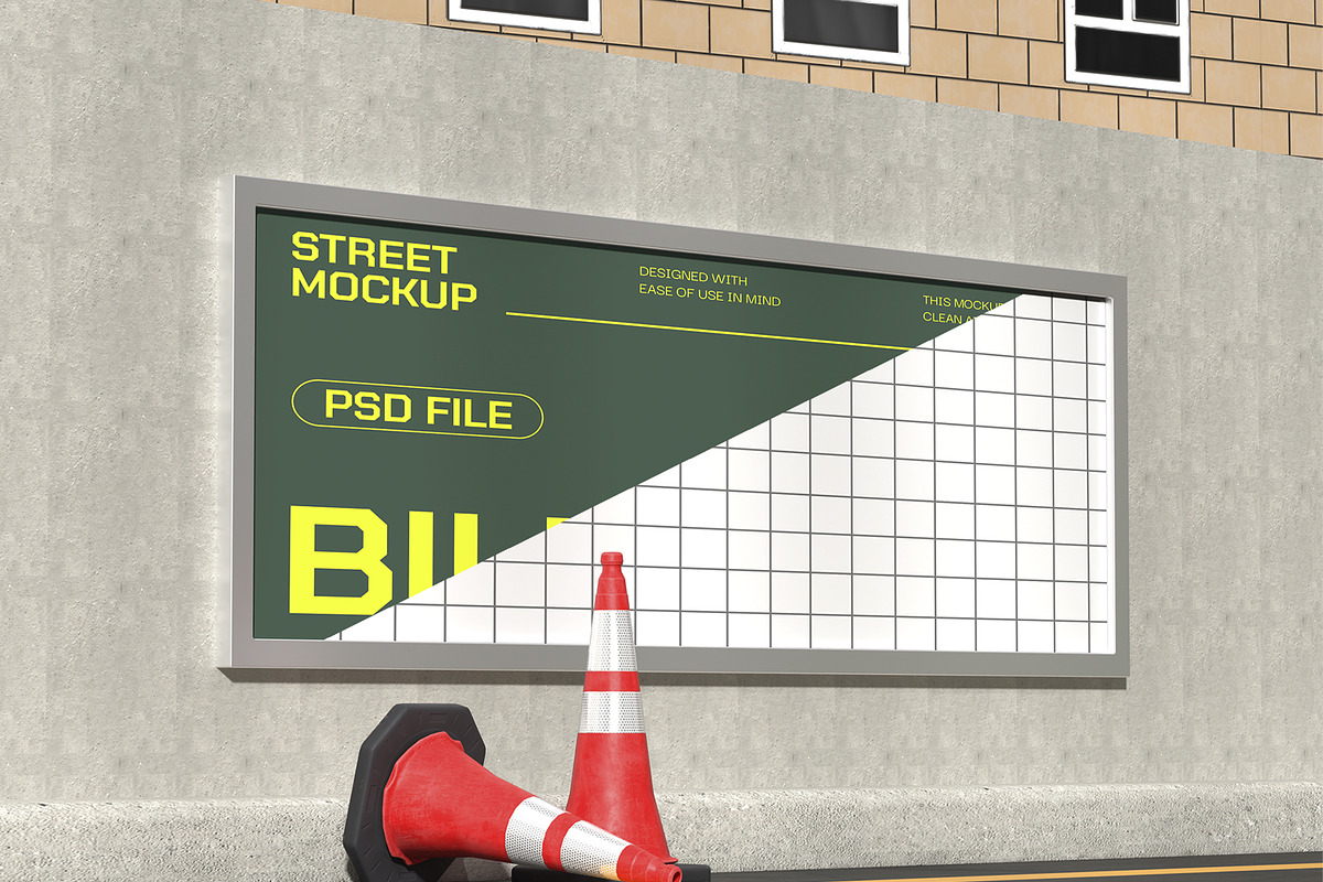 Billboard Street Mockup, an Advertising Mockup by Unerispace (Photo 2 of 2)