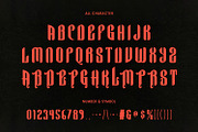 Alapace Blackletter Display Typeface, a Blackletter Font by Maulana Creative (Thumbnail 6 of 7)
