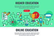 Education and Learning Banner, an Education Illustration by TAlex (Thumbnail 6 of 6)